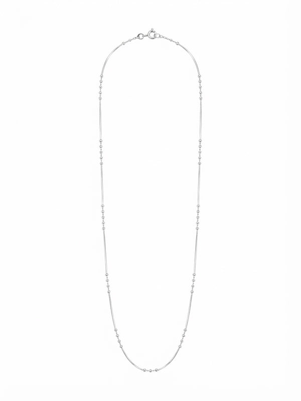 SYLVEXIA 925 Sterling Silver Satellite Bead Chain Necklace