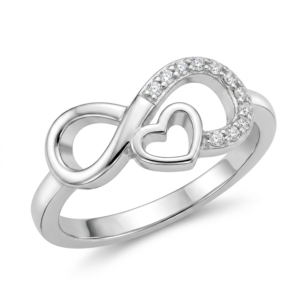 925 Sterling Silver Infinity Ring for Women