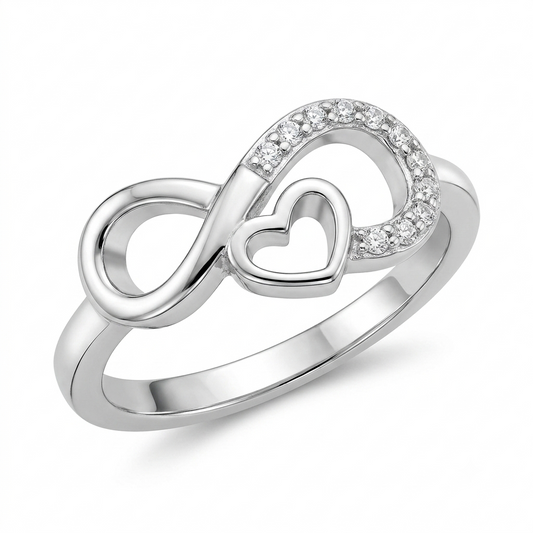 925 Sterling Silver Infinity Ring for Women