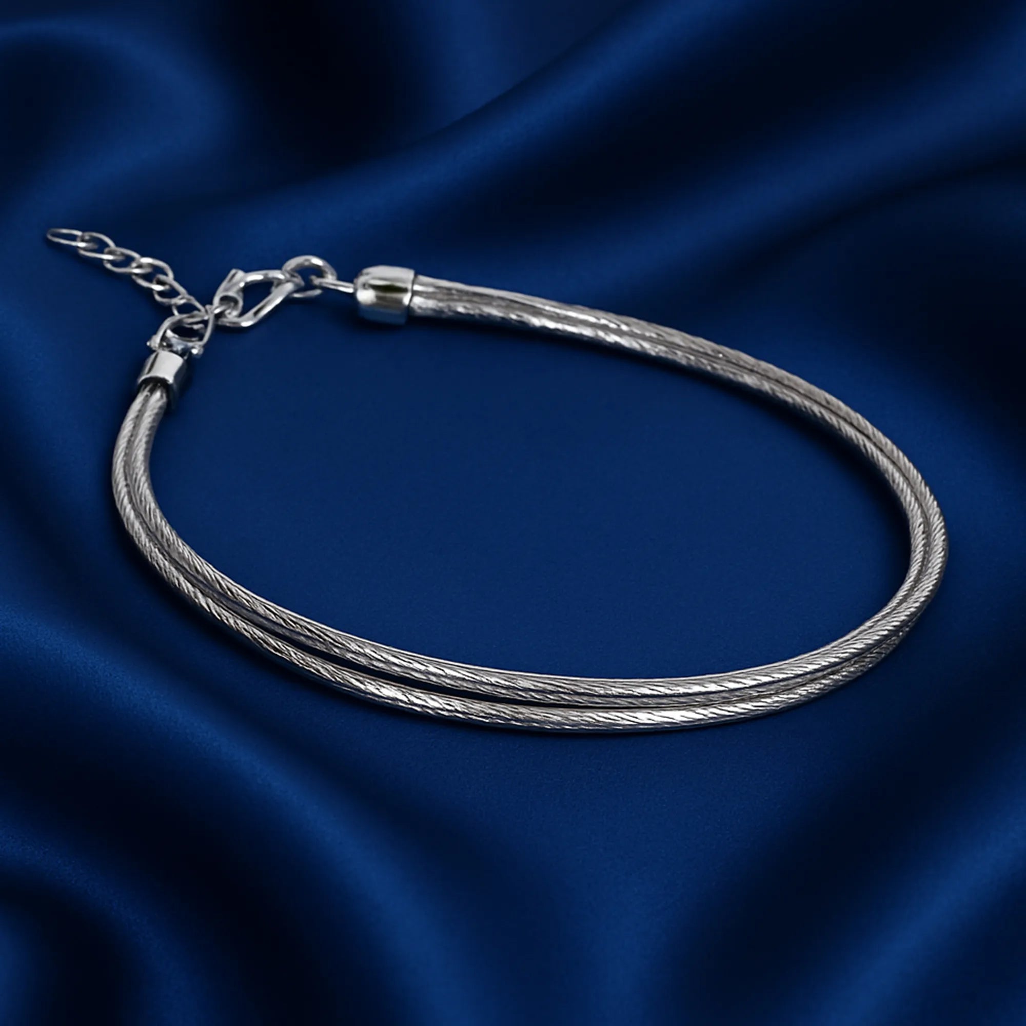 Women’s Silver Braided Bracelet | Elegant Adjustable Jewelry