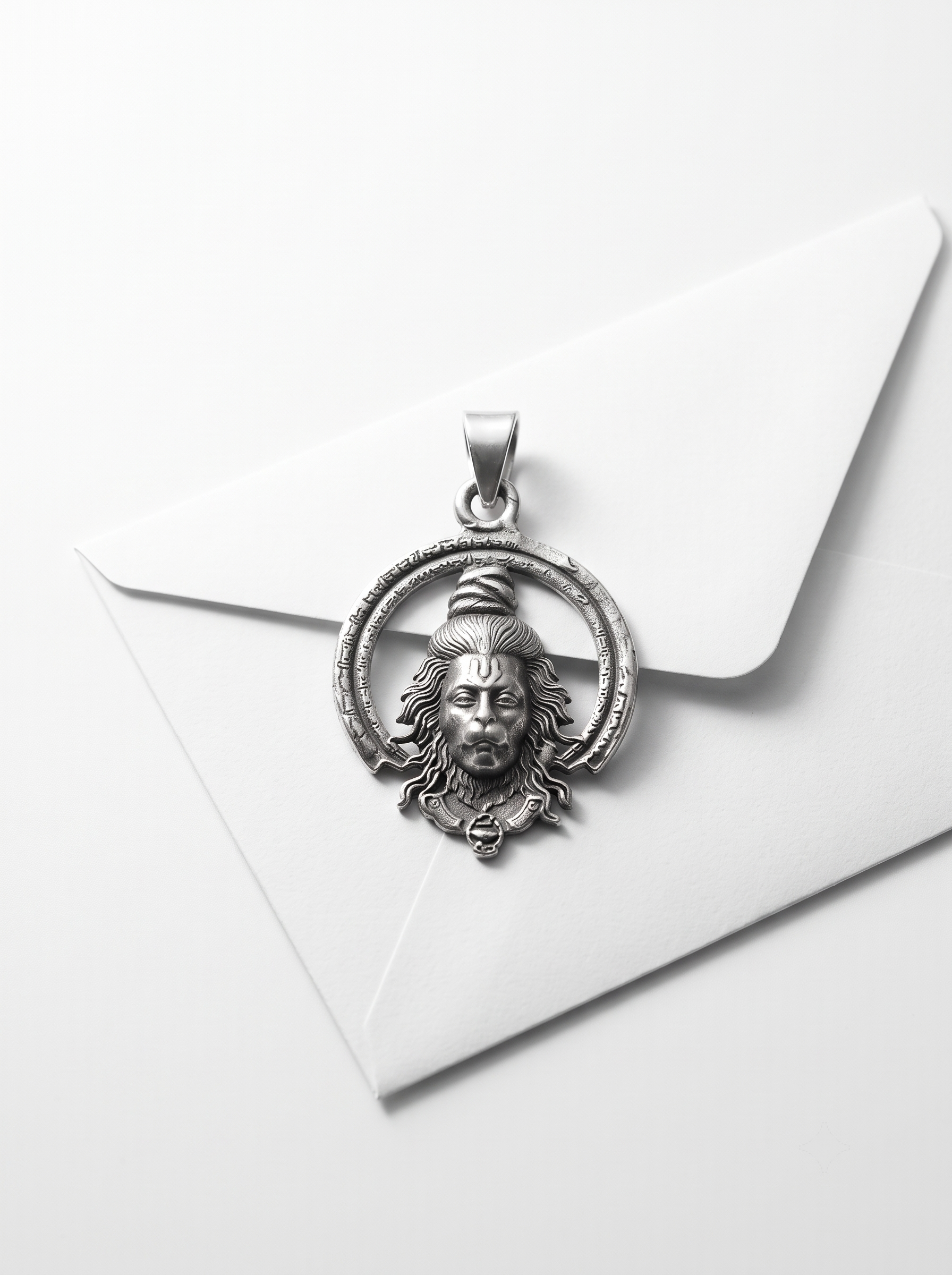 SYLVEXIA 925 Sterling Silver Hanuman Pendant for Men & Women