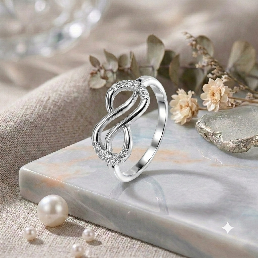 925 Sterling Silver Infinity Ring for Women