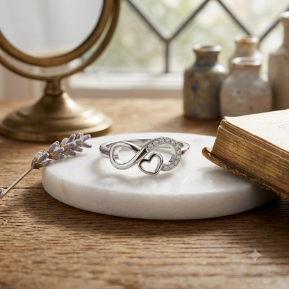 925 Sterling Silver Infinity Ring for Women