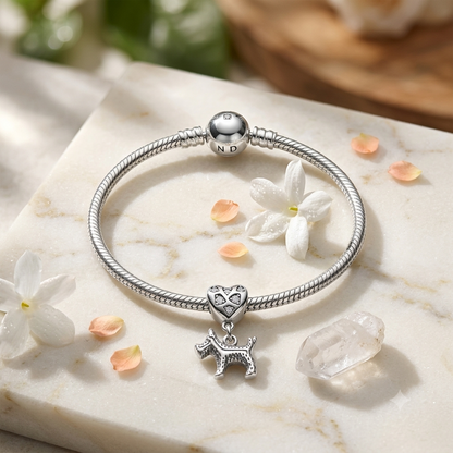 SYLVEXIA 925 Sterling Silver Charm Bracelet for Women