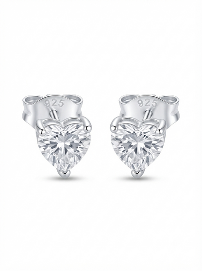 SYLVEXIA Square Cut CZ Stud Earrings for Women