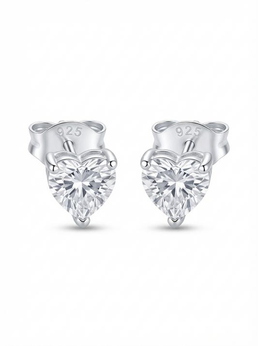 SYLVEXIA Square Cut CZ Stud Earrings for Women