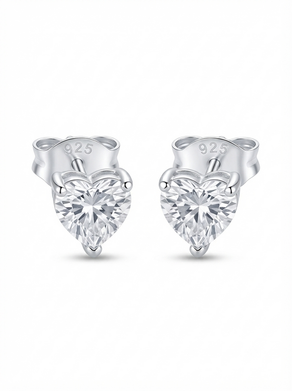 SYLVEXIA Square Cut CZ Stud Earrings for Women