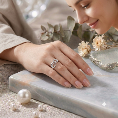 925 Sterling Silver Infinity Ring for Women