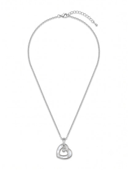 SYLVEXIA 925 Sterling Silver Heart Necklace for Women