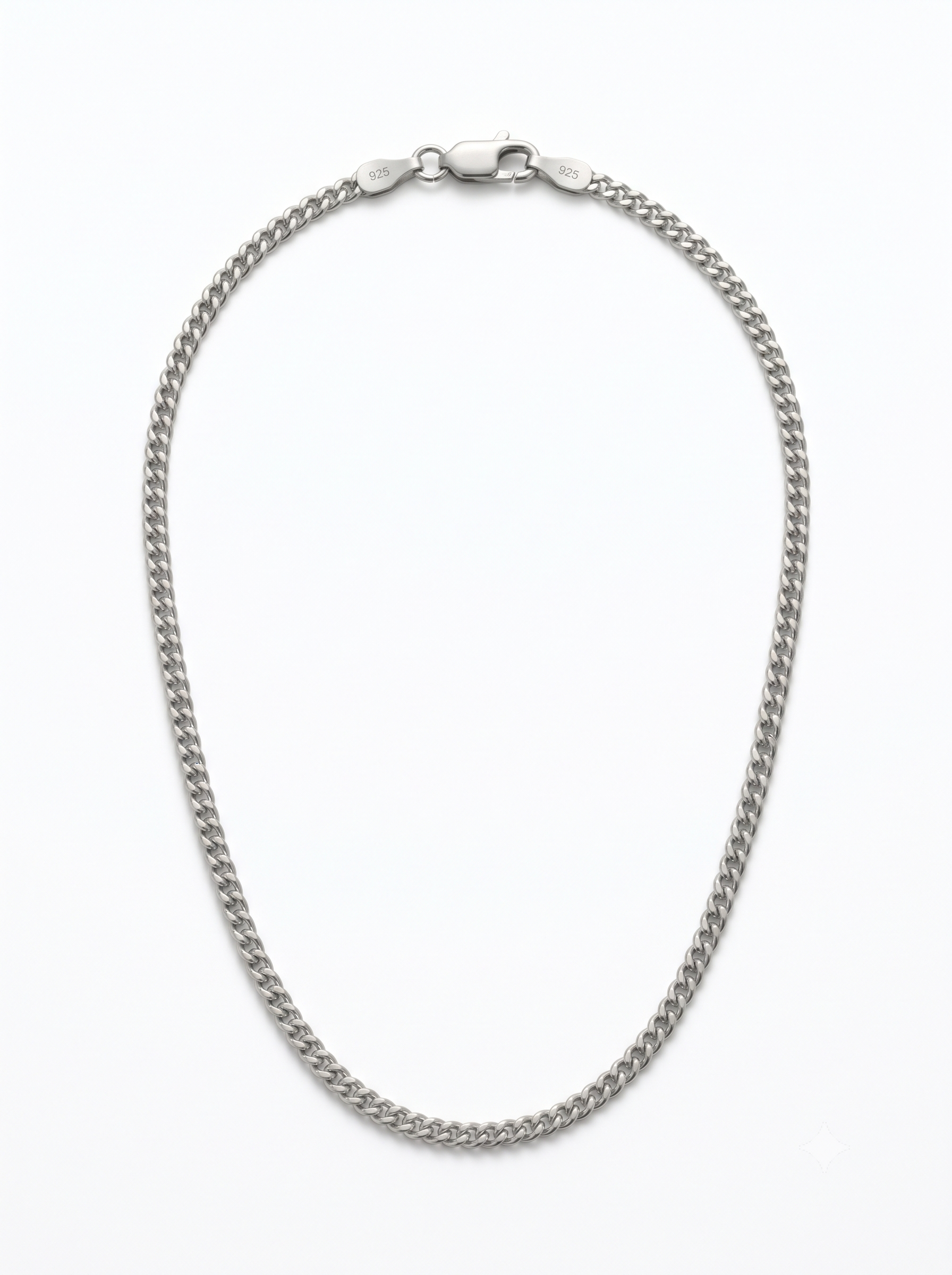 SYLVEXIA 925 Sterling Silver Cuban Link Chain for Women