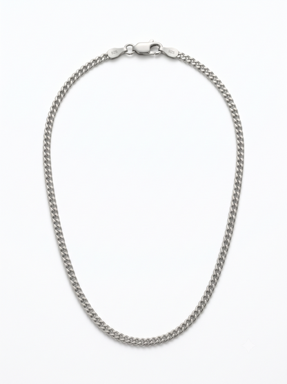 SYLVEXIA 925 Sterling Silver Cuban Link Chain for Women