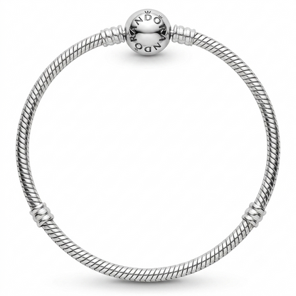 SYLVEXIA 925 Sterling Silver Charm Bracelet for Women