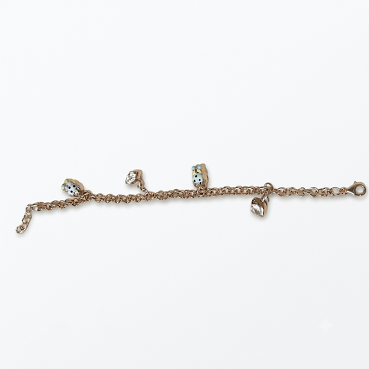 SYLVEXIA 925 Sterling Silver Charm Bracelet | Trendy Fashion Jewelry for Girls & Women