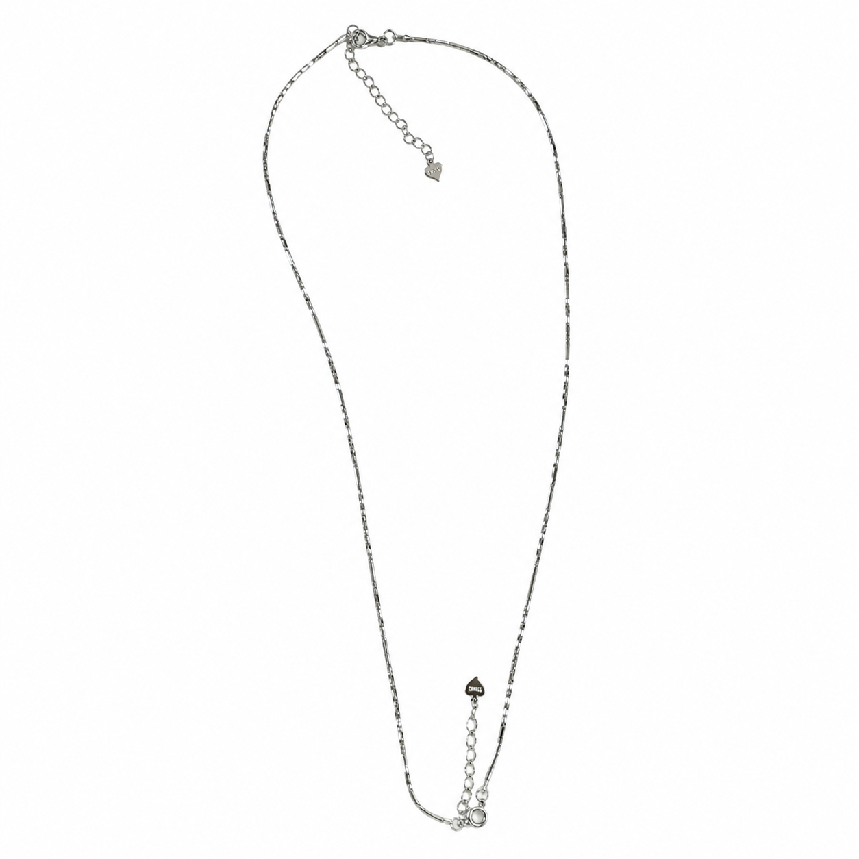 SYLVEXIA 925 Sterling Silver Rhodium Plated Chain Anklet Pair for Women