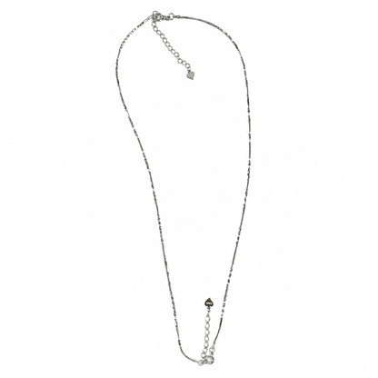 SYLVEXIA 925 Sterling Silver Rhodium Plated Chain Anklet Pair for Women