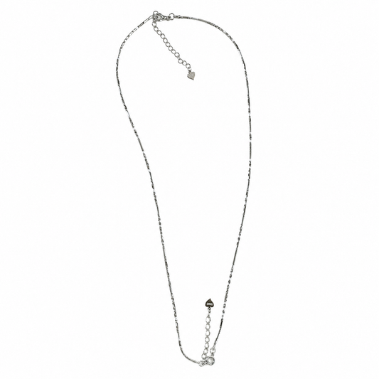 SYLVEXIA 925 Sterling Silver Rhodium Plated Chain Anklet Pair for Women